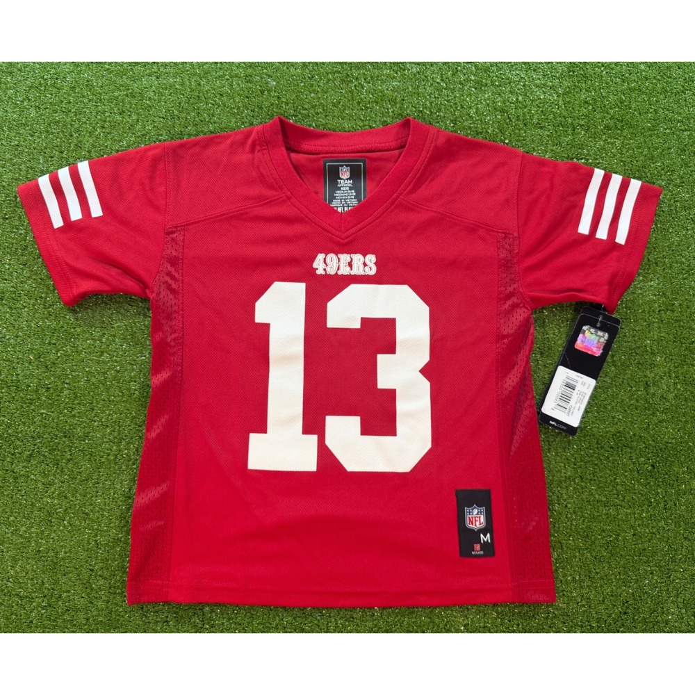 NFL San Francisco 49ers Brock Purdy 13 Kids preschool Jersey Red Medium 5/6 NWT